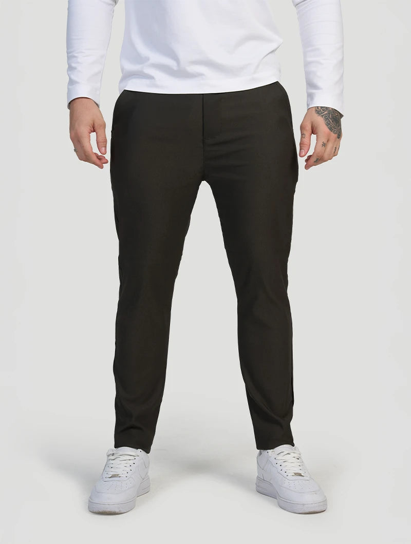 Noa Stretch Pants - Black Olive