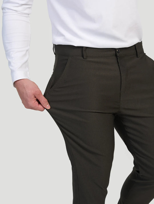 Noa Stretch بنطال  - زيتوني أسود