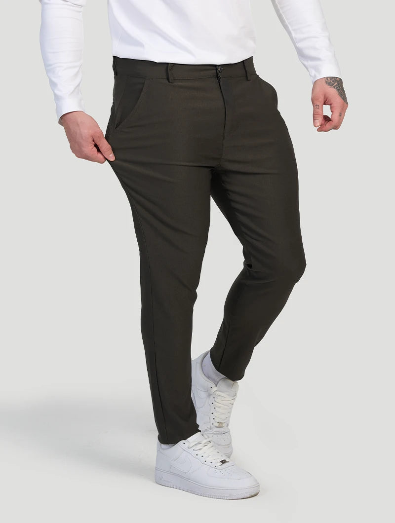 Noa Stretch Pants - Black Olive