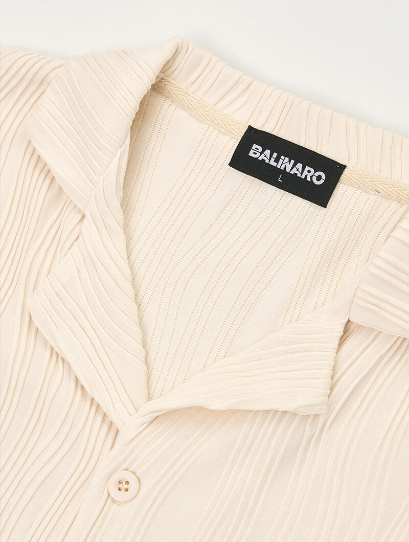 Rio Beige shirt with Balinaro label on a white background