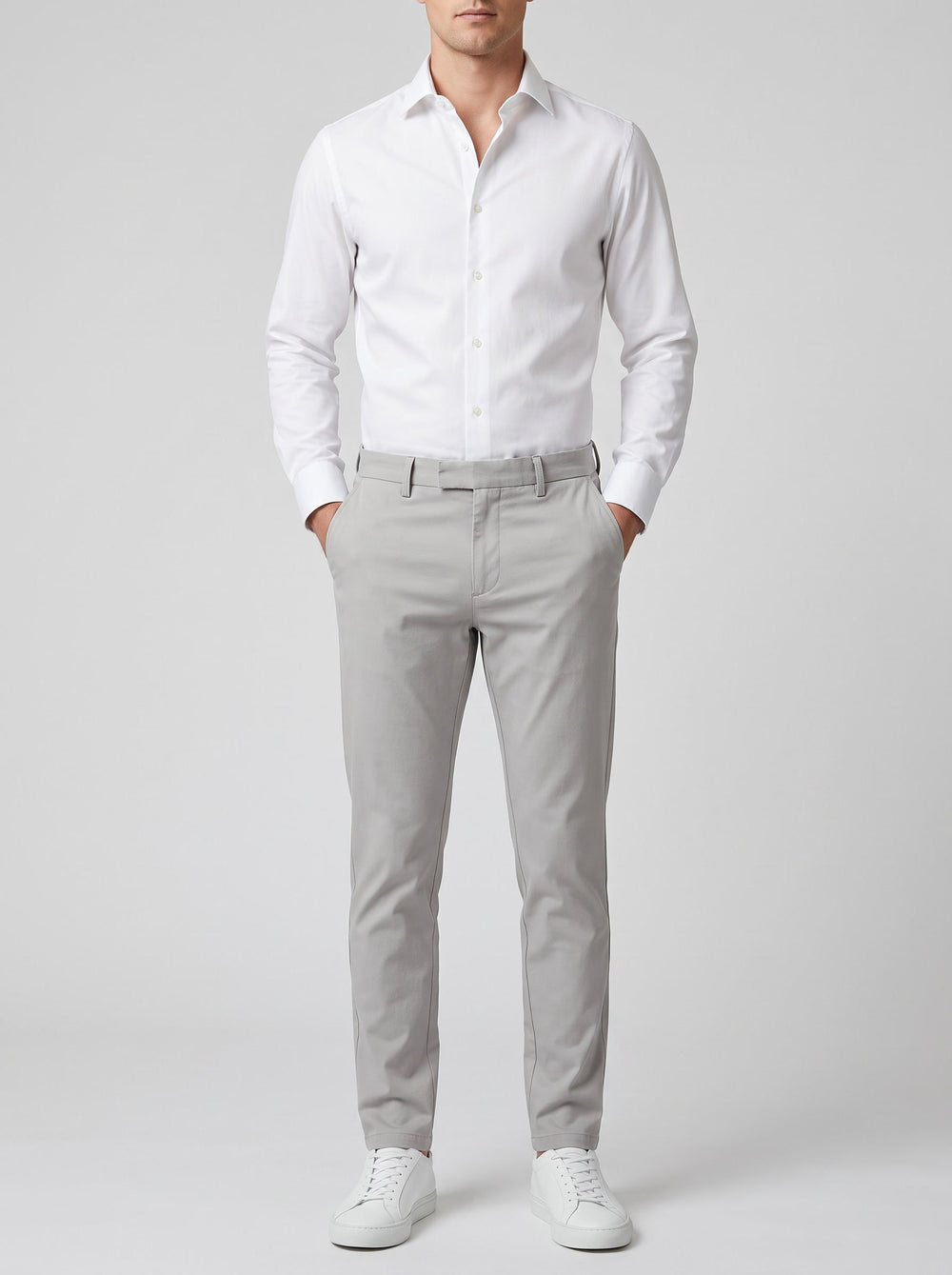 Rafael Slim Chino - Light Grey