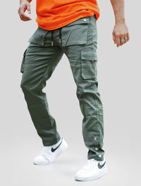 Pantaloni Cargo Baron – Verde Militare