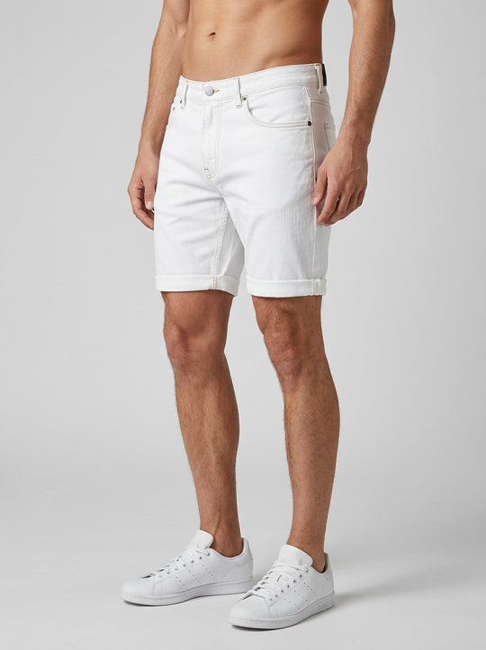 Cassio Denim Shorts - White