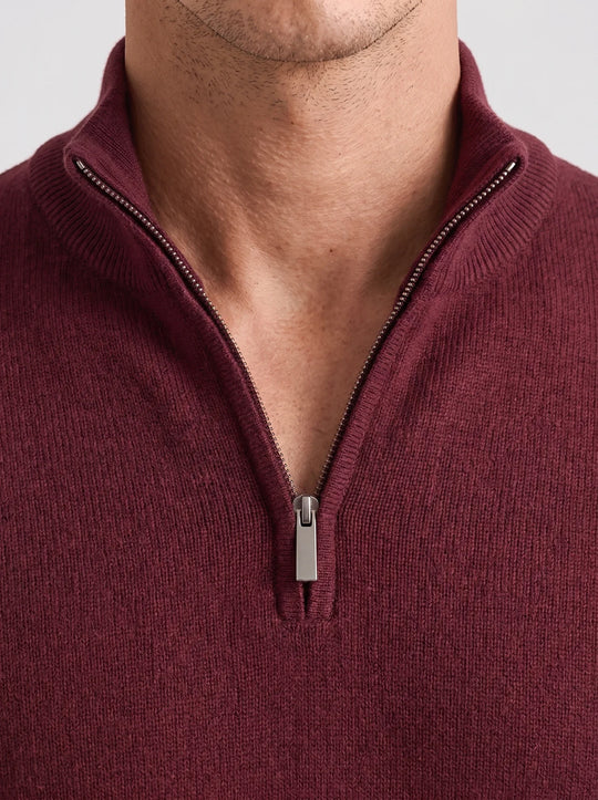 Cesare Knit Sweater - Burgundy