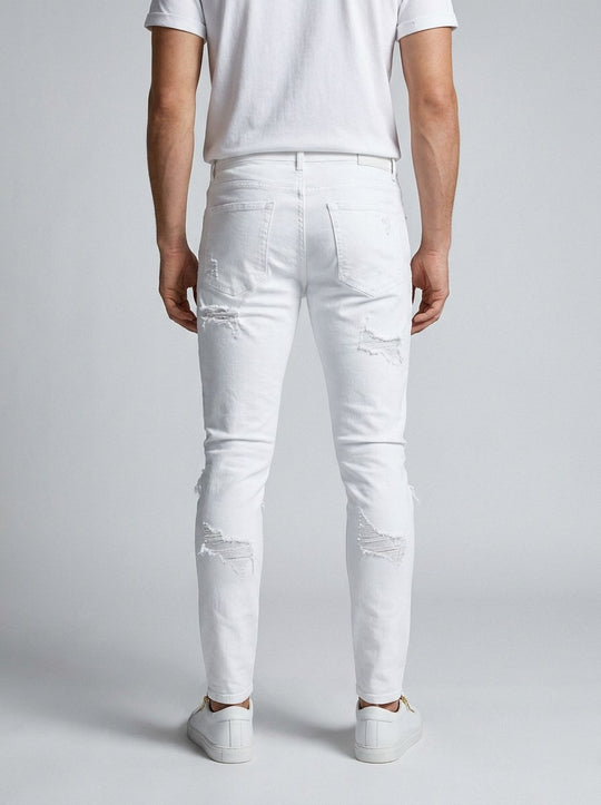 Enzo Stretch Pants - White