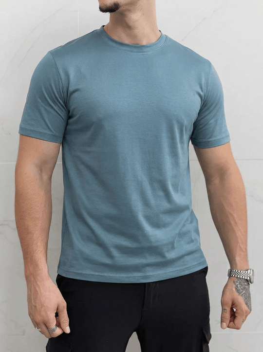 Evano T-Shirt - Dusty Blue