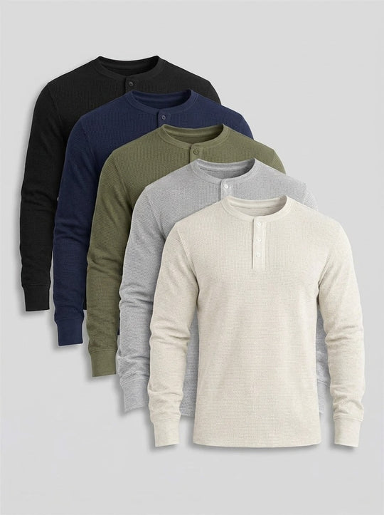 Henley Sweater 5-Pack | Aviero