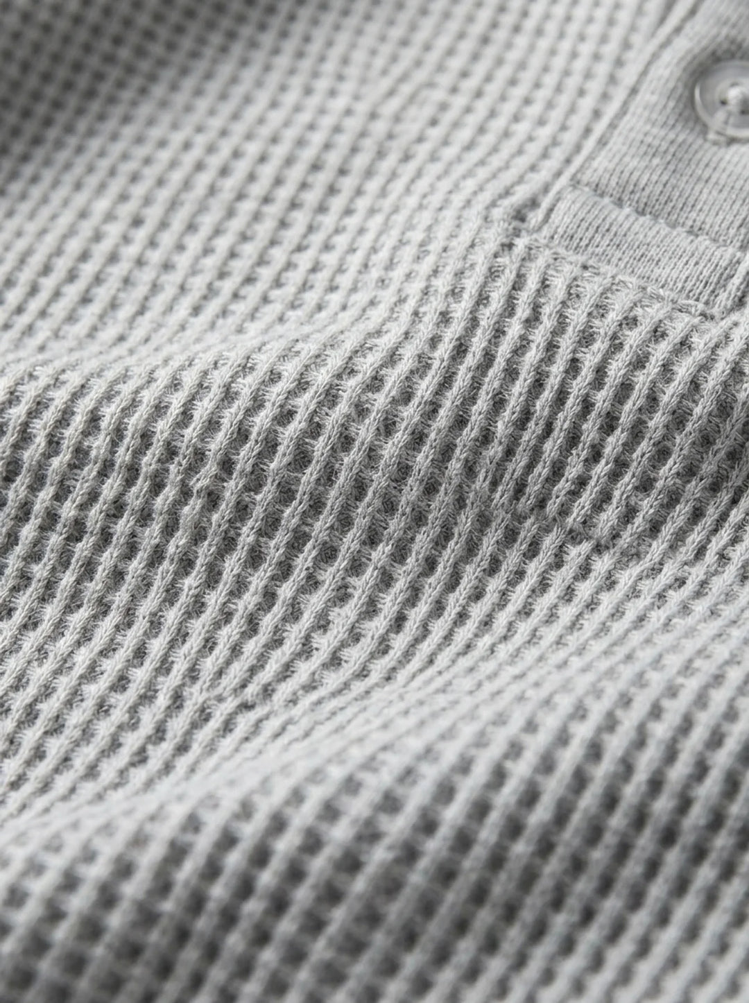 Henley Aviero Waffle Sweater - Grey
