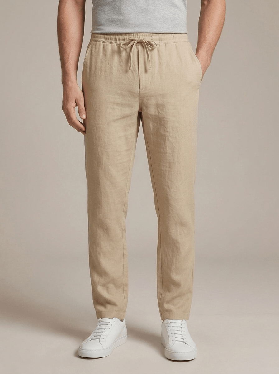 Kayo Linen Pants - Khaki
