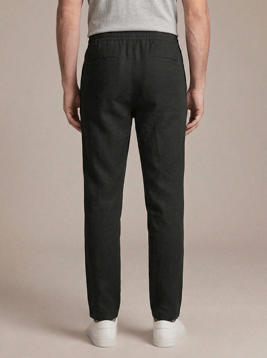 Kayo Linen Pants - Black