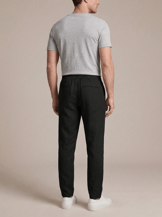 Kayo Linen Pants - Black