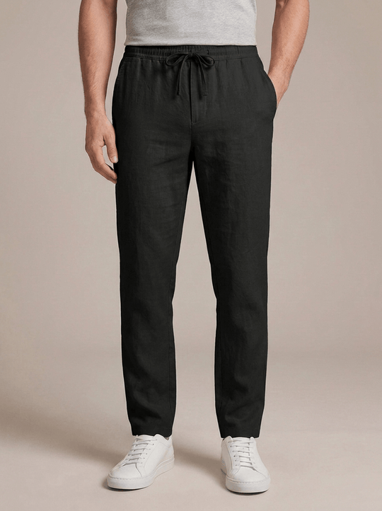Kayo Linen Pants - Black