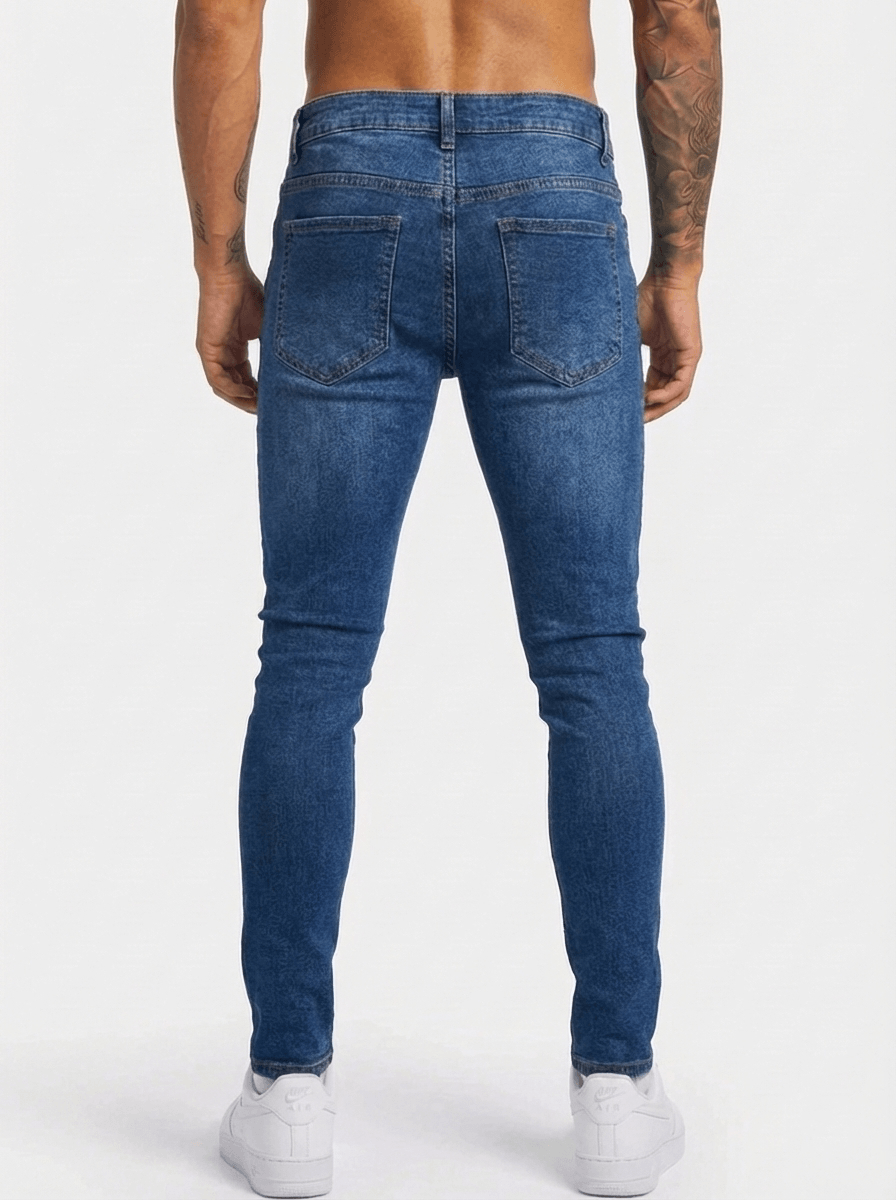 Jeans Regular Stretch Lendo - Blu