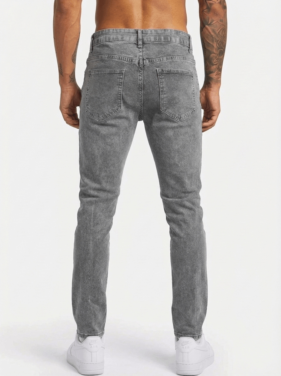 Jeans Regular Stretch Lendo - Grigio Chiaro
