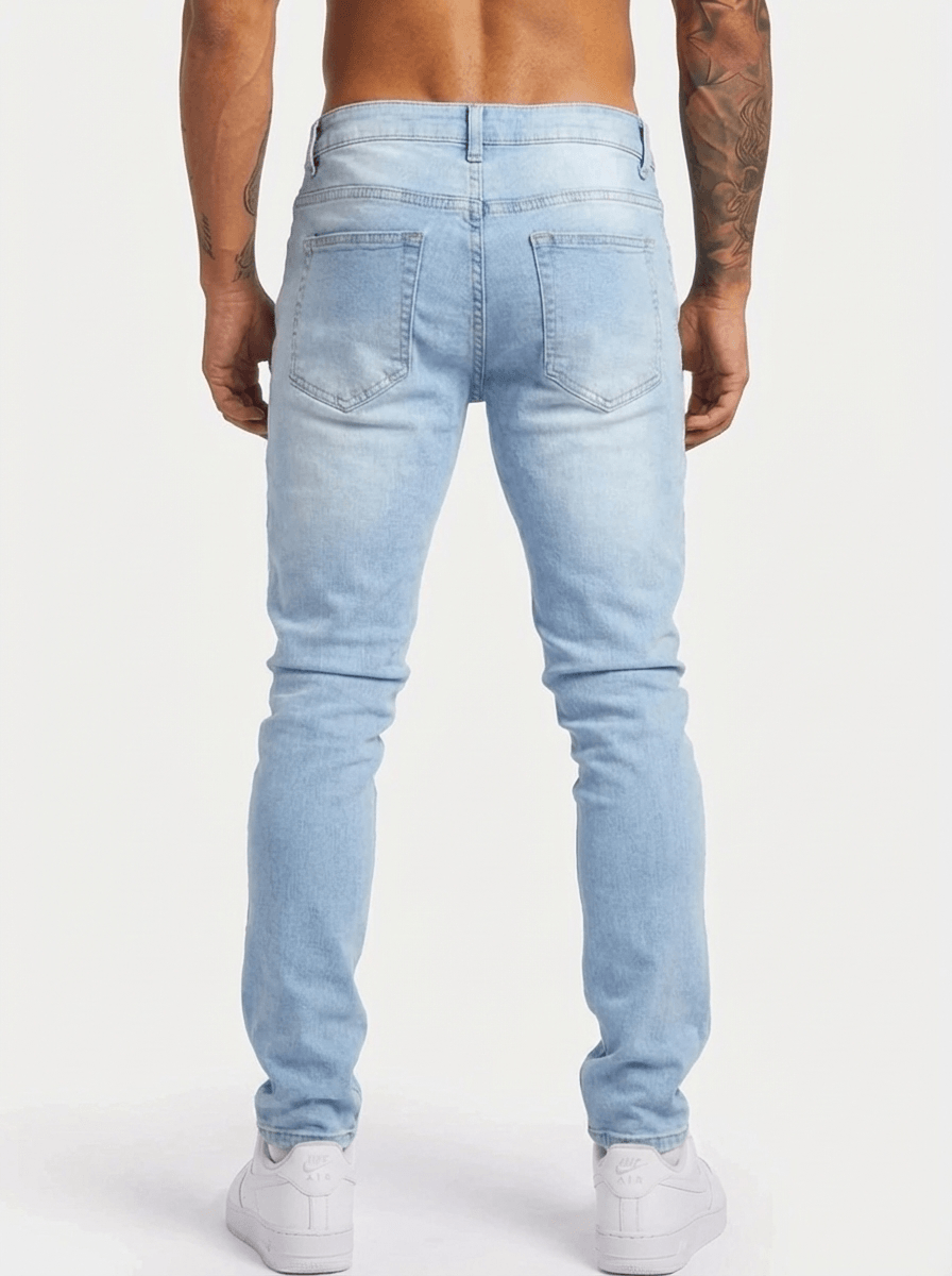 Jeans Regular Stretch Lendo - Blu Chiaro