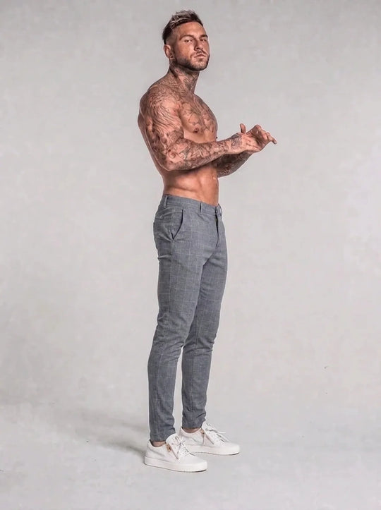 Leone Stretch Pants - Grey
