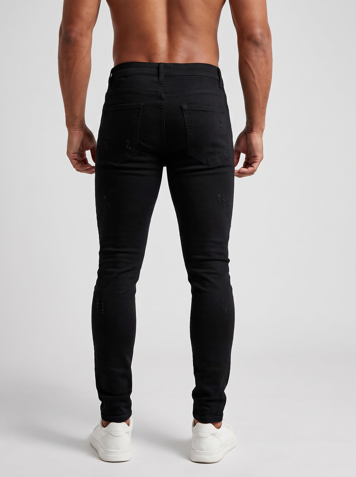 The Lucio Jeans - Ripped Black – back