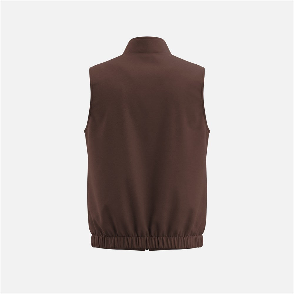 Massimo Reversible Gilet - Brown & Khaki
