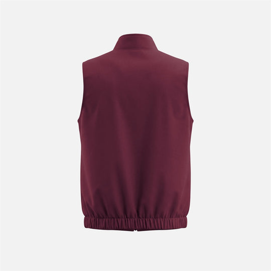 Massimo Reversible Gilet - Burgundy & Beige