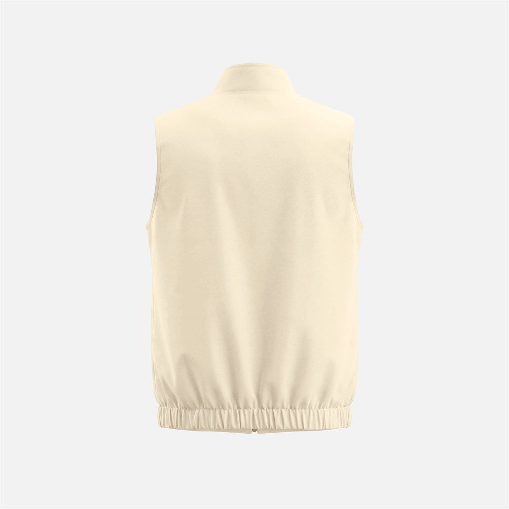 Massimo Reversible Gilet - Burgundy & Beige
