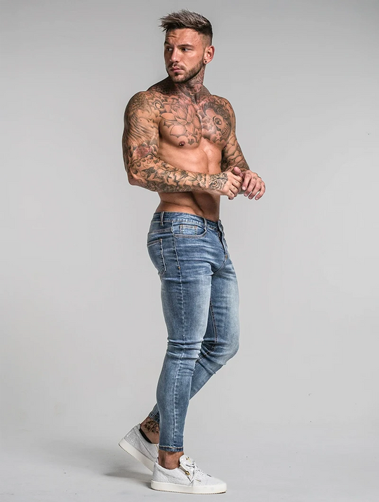 The Milano Jeans - Plain Blue