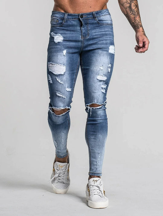 The Milano Jeans - Ripped Dark Blue