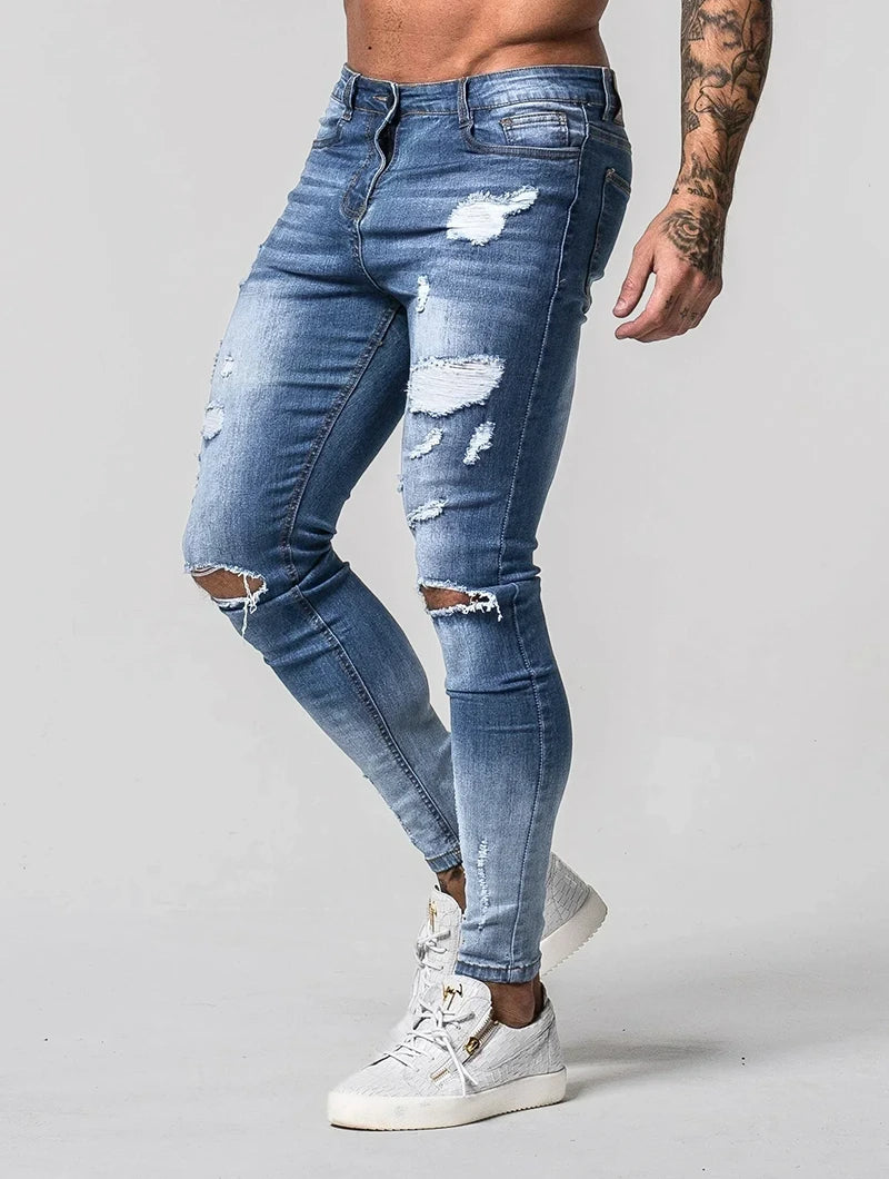 The Milano Jeans - Ripped Dark Blue