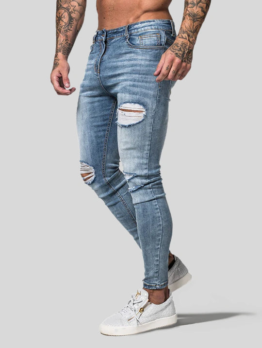 The Milano Jeans - Ripped Light Blue