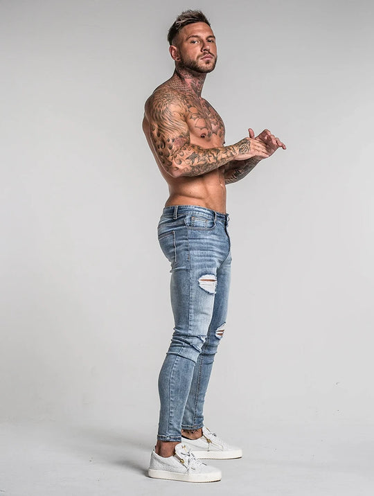 The Milano Jeans - Ripped Light Blue