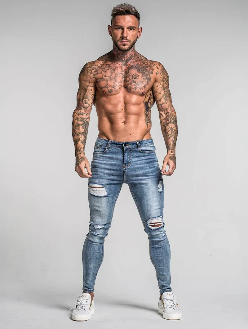 The Milano Jeans - Ripped Light Blue