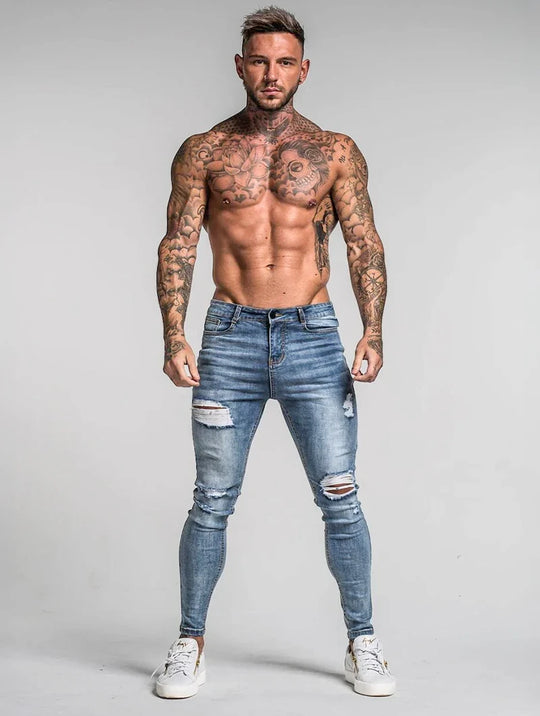 The Milano Jeans - Ripped Light Blue