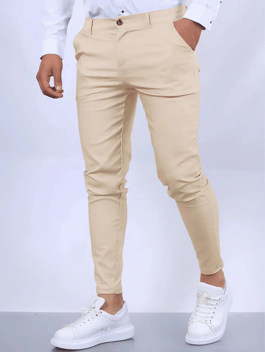 Smart Fit Set | Noa Pants Khaki + Aleano Black T-Shirt