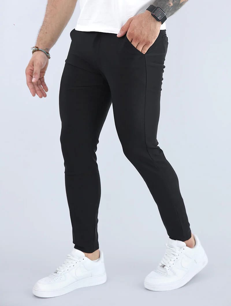 Smart Fit Set | Noa Pants Black + Aleano White T-Shirt
