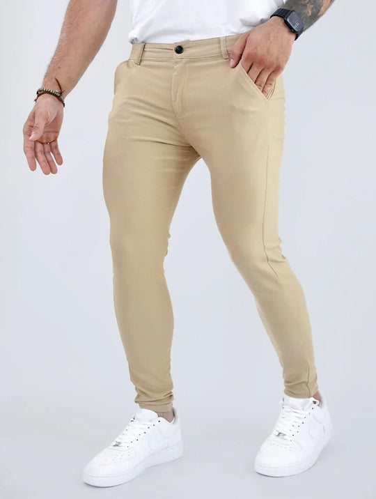 Smart Fit Set | Noa Pants Khaki + Aleano Black T-Shirt