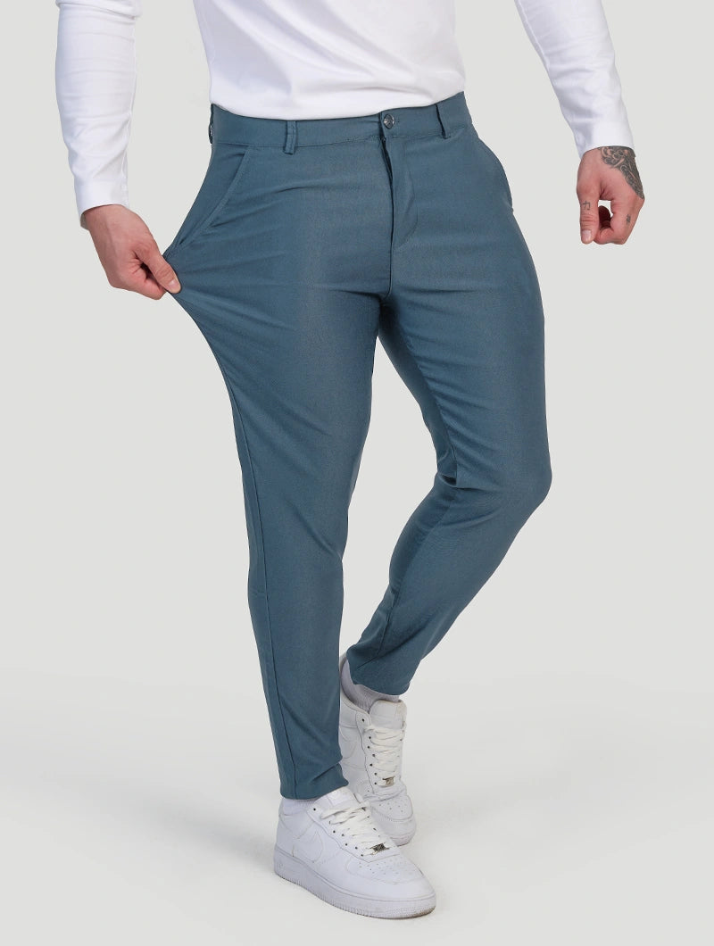 Noa Stretch Pants - Light Blue