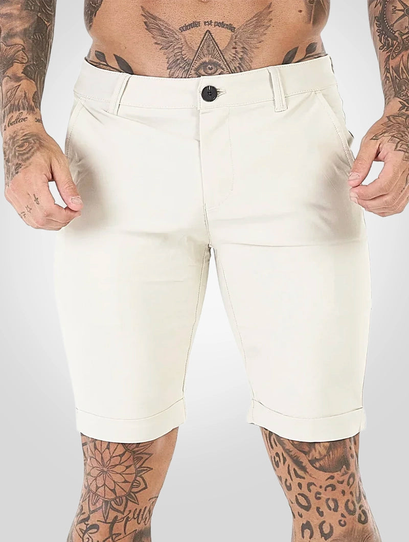 Noa Stretch Shorts - Beige