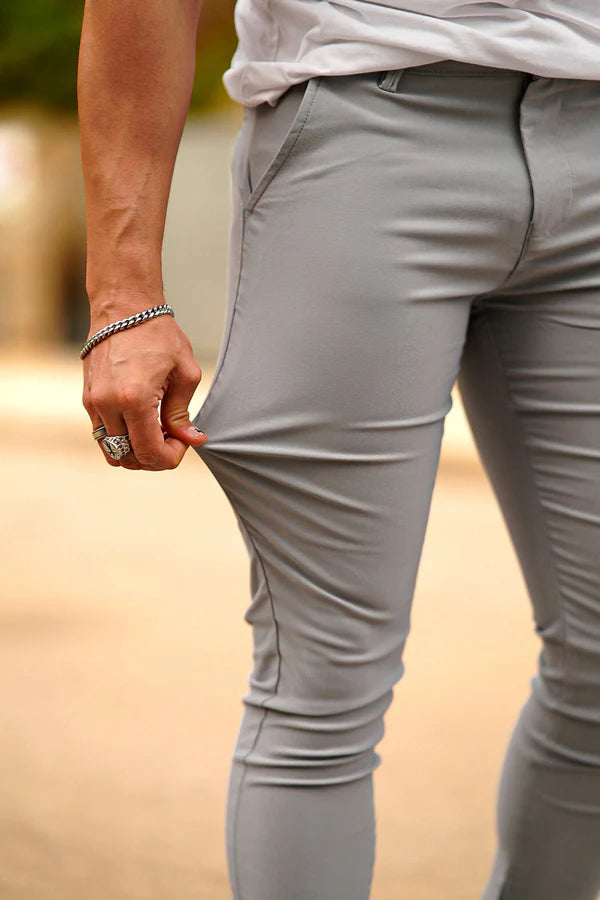 Noa Stretch Pants - Grigio chiaro