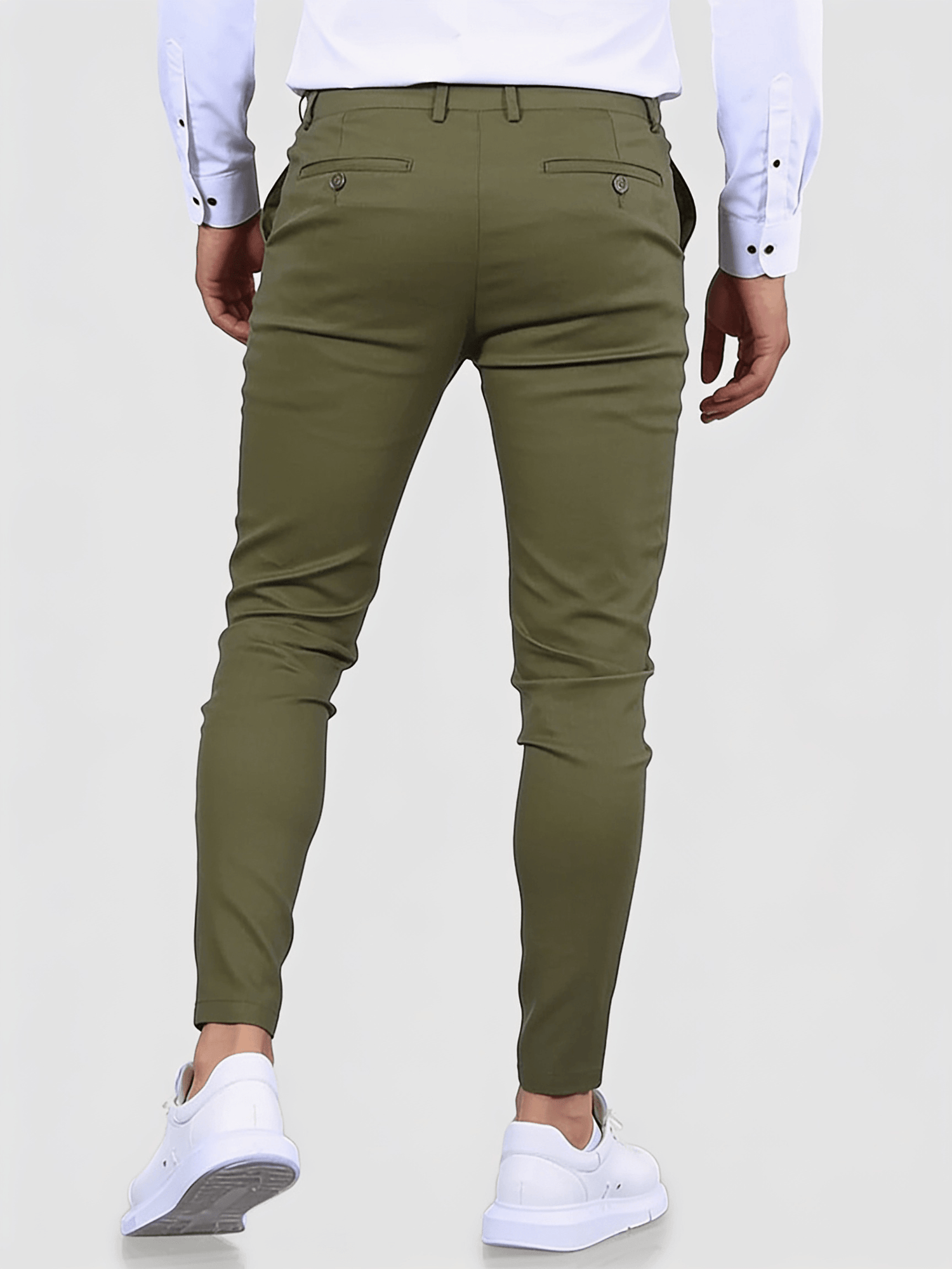 Noa Stretch Pants - Olive Green