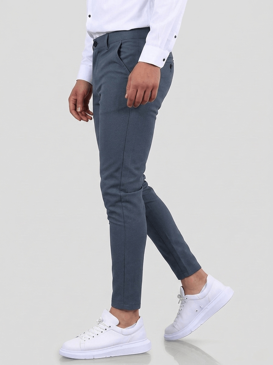 Pantaloni Stretch Noa - Blu Pietra