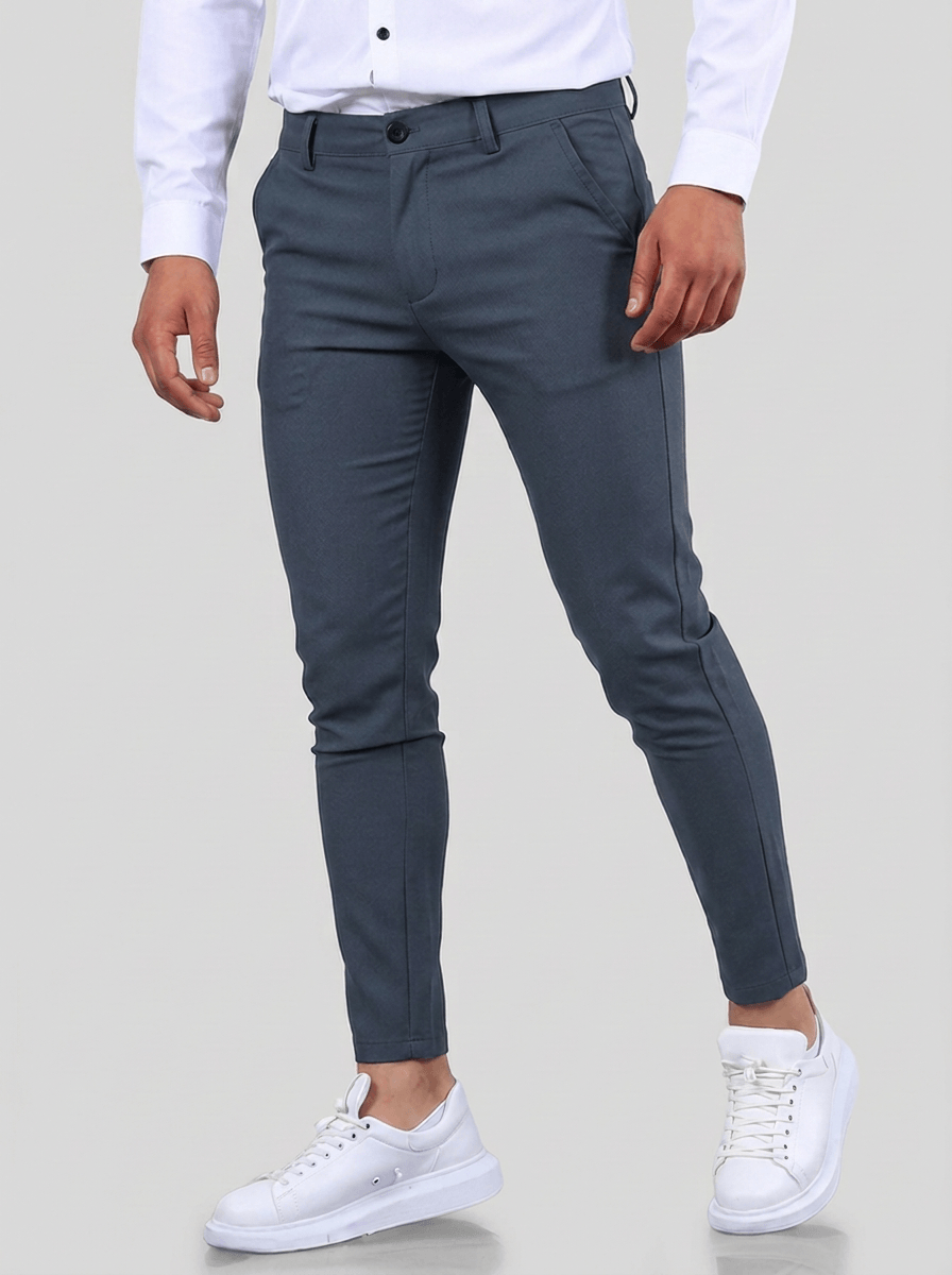Pantaloni Stretch Noa - Blu Pietra