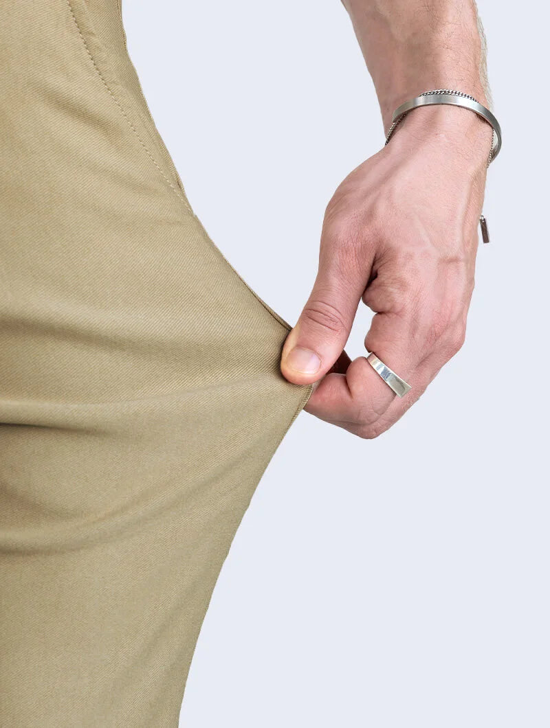Noa Stretch Pants - Khaki