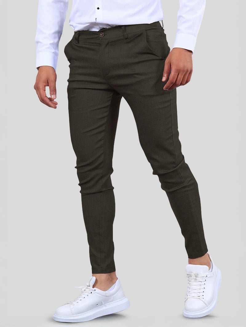 Noa Stretch Pants - Black Olive