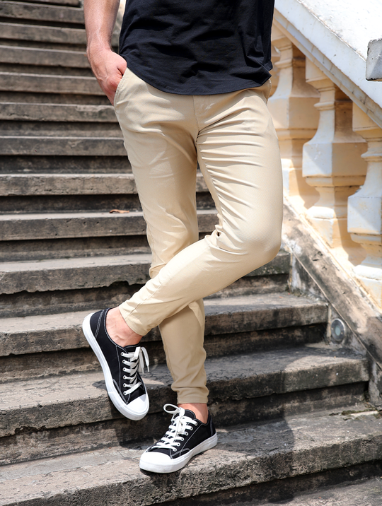 Noa Slim Fit Pants - Khaki 