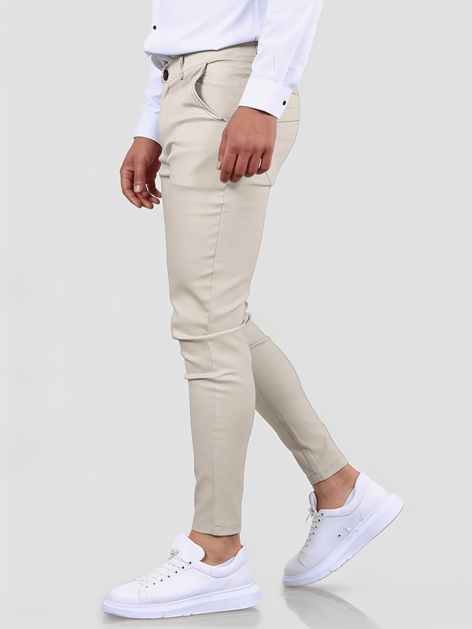 Noa Stretch Pants - Beige