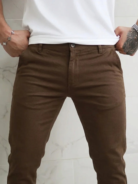 Noa Stretch Pants - Brown
