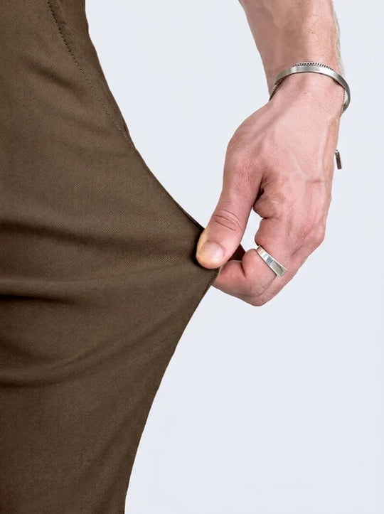 Noa Stretch Pants - Brown