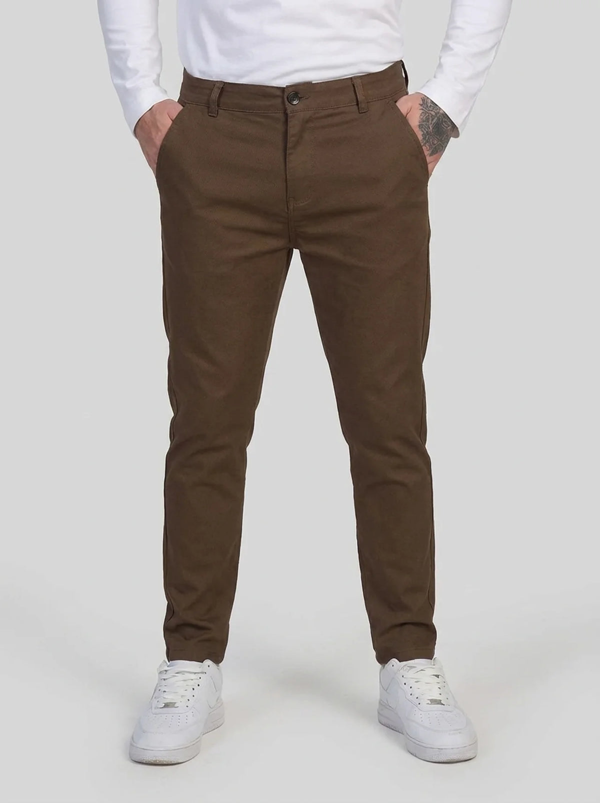 Noa Stretch Pants - Brown