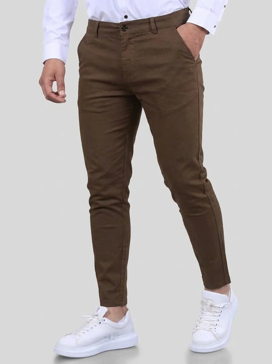 Noa Stretch Pants - Brown