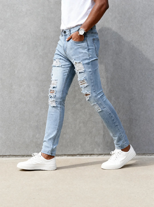 The Orlando Jeans - Ripped Light Blue