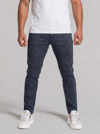 Ottavio Check Trousers - Grey